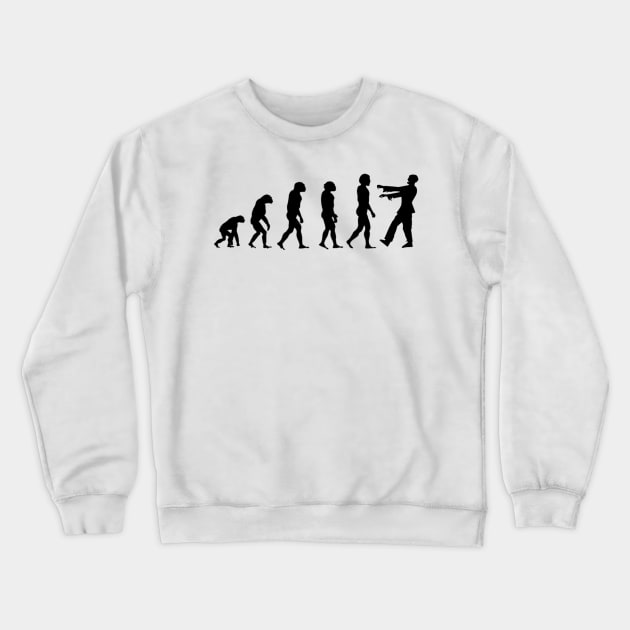 funny halloween zombie Crewneck Sweatshirt by zeevana